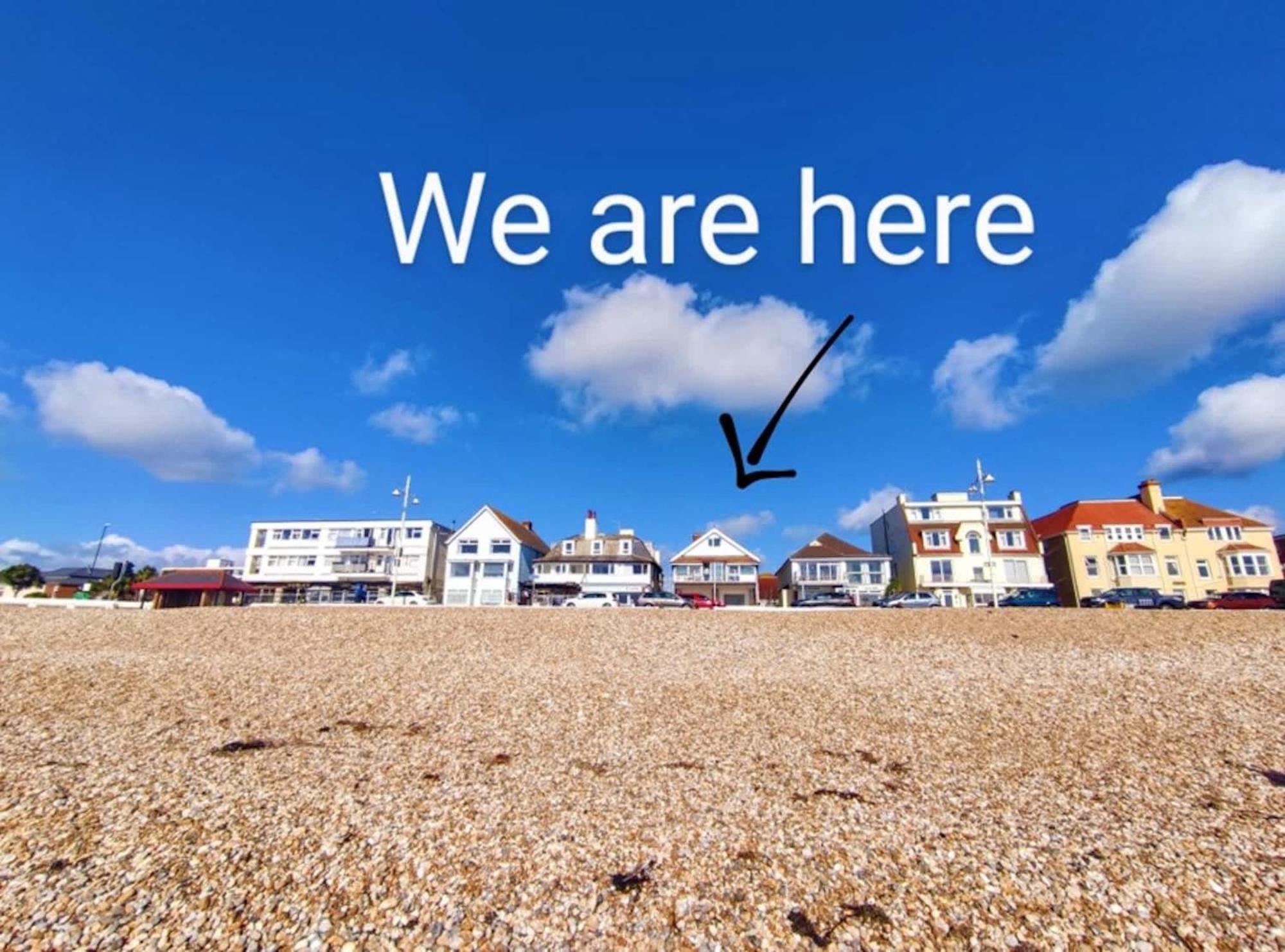 Absolute Beachfront With Decked Garden Oasis And Views Bognor Regis Bagian luar foto